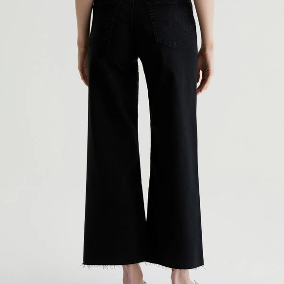AG Jeans Saige Wide Leg Crop size 27, black - Picture 2 of 8